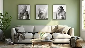 Laser Engraved Mirrors hanging on a wall