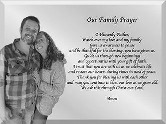 Photo engraved in mirror (8 by 12 inches)